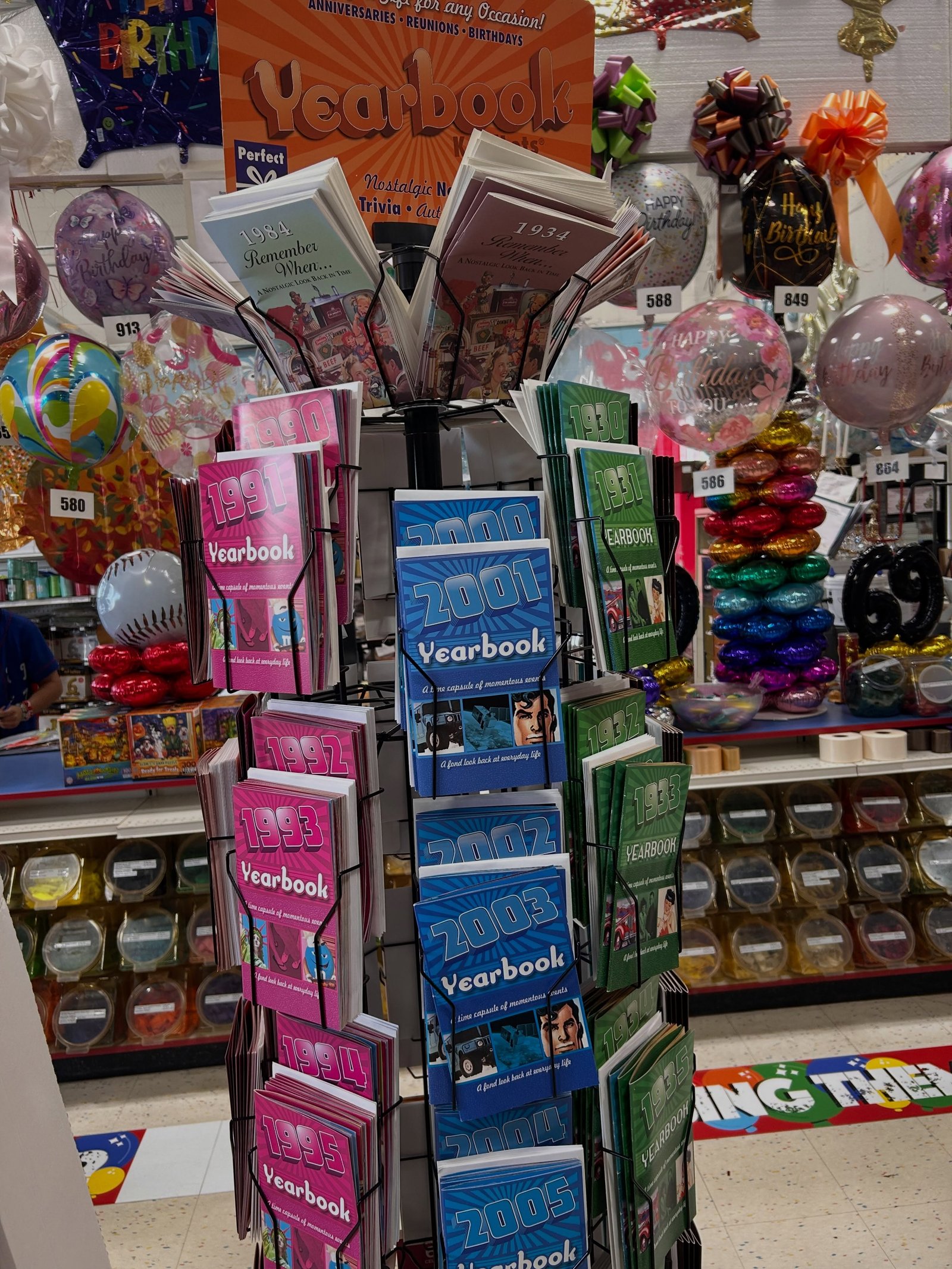 Party store interior